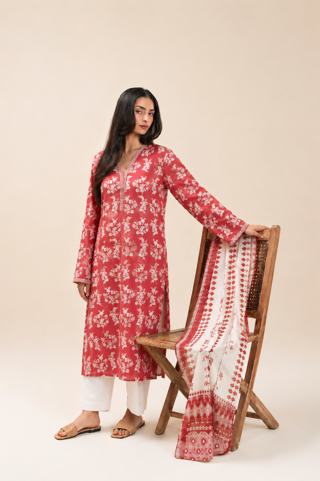 Basic Printed Lawn 3-Pieces Stitched