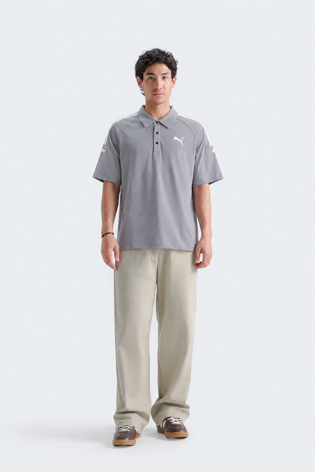 Men’s Performance Stripe T-Shirt - L-Grey