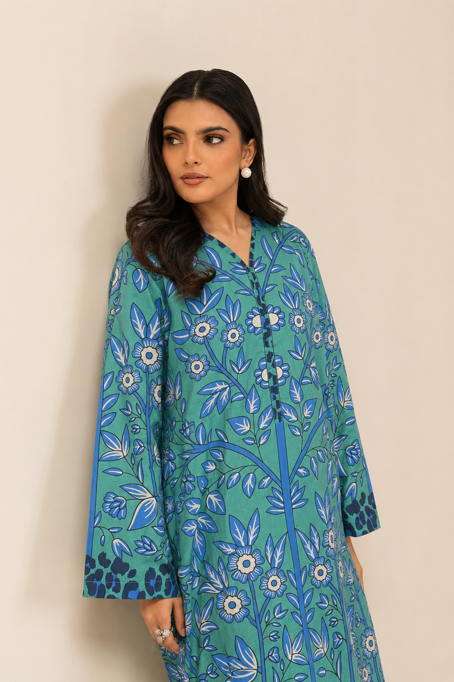 Basic Printed Lawn 3-Pieces Stitched