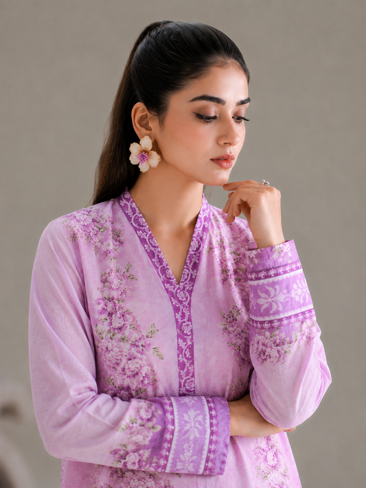 Basic Printed Lawn 3-Pieces Stitched