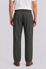 RELAXED FIT STRAIGHT TROUSERS