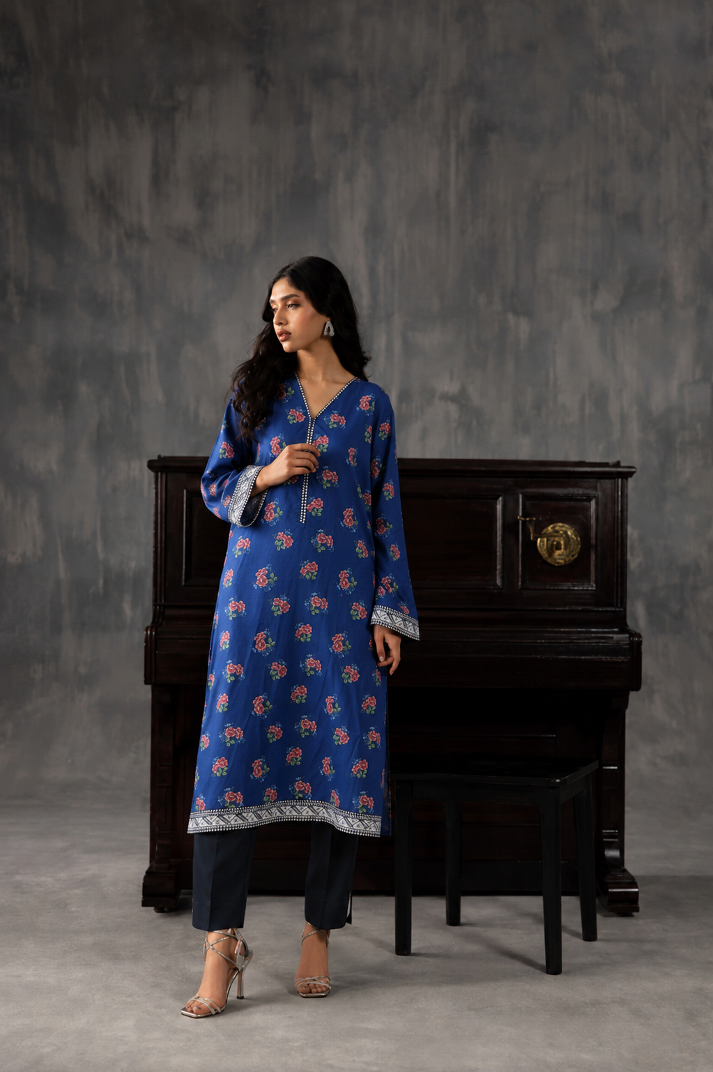 Basic Printed Lawn 3-Pieces Stitched