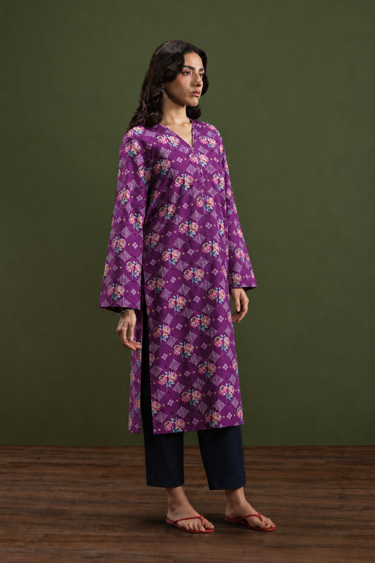 Basic Printed Lawn 3-Pieces Stitched