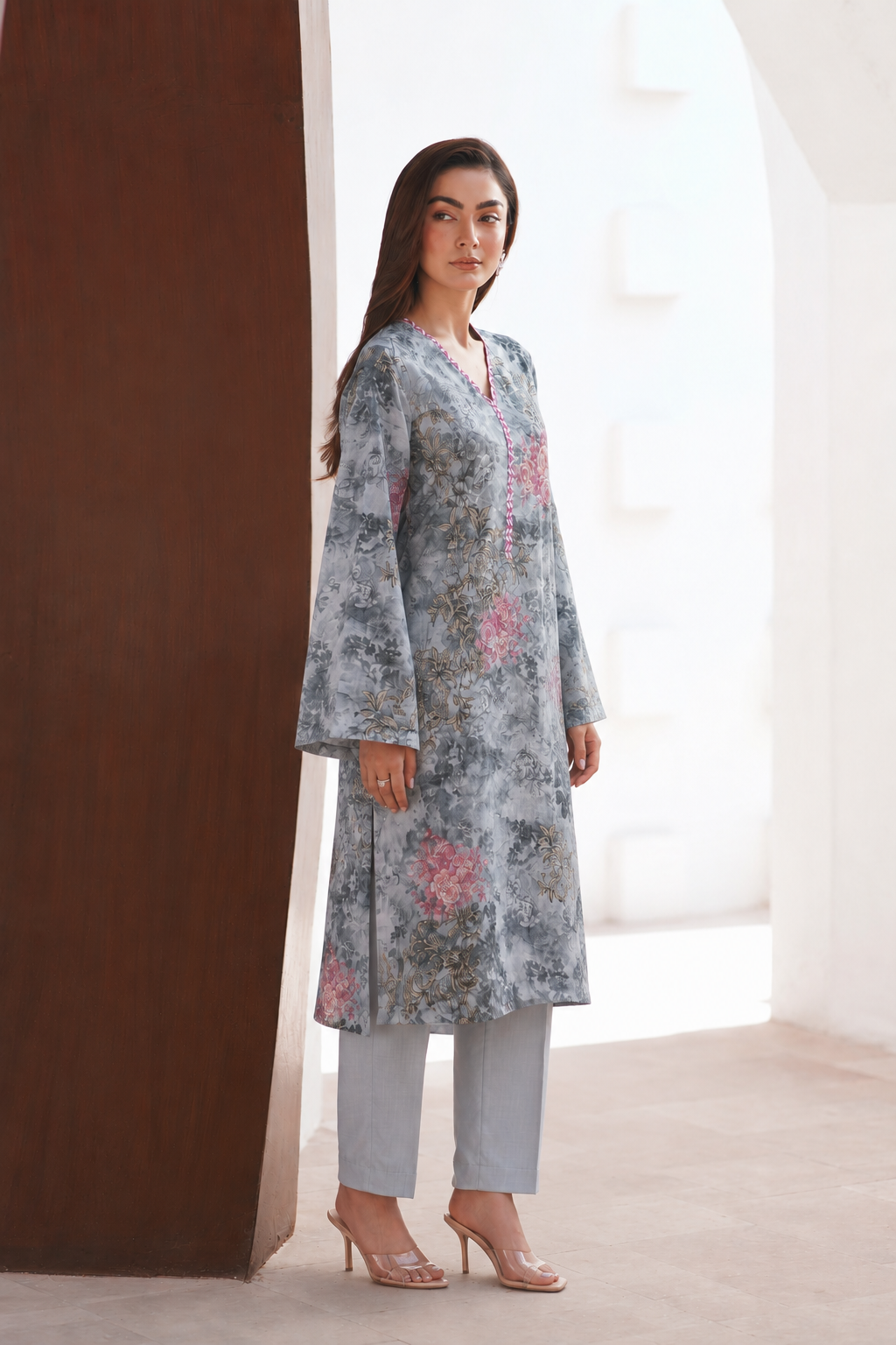 Basic Printed Lawn 3-Pieces Stitched
