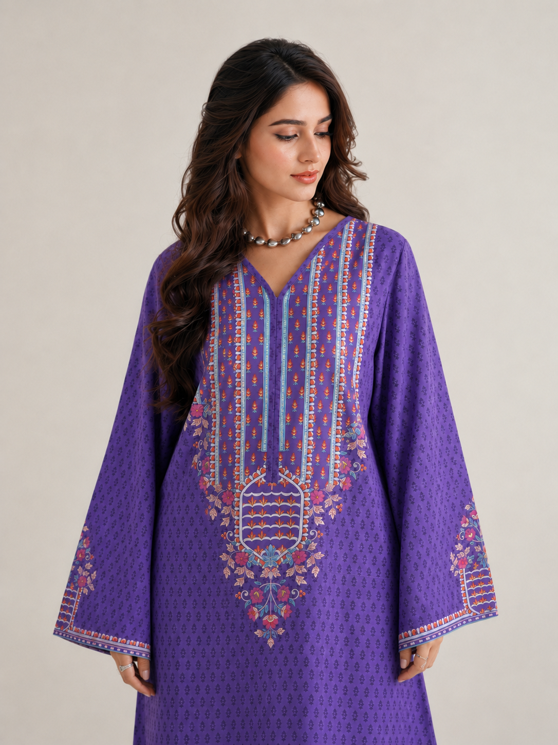 Basic Printed Lawn 3-Pieces Stitched