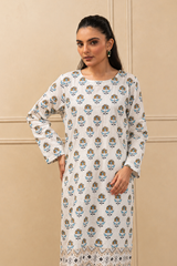 Basic Printed Lawn 3-Pieces Stitched