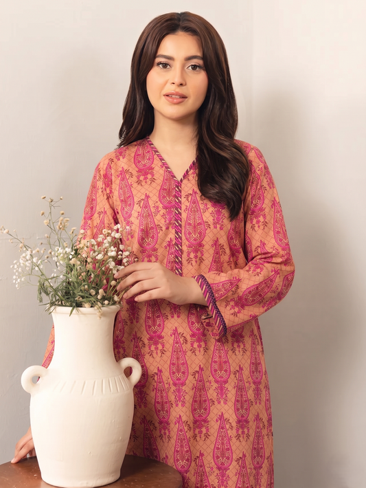 Basic Printed Lawn 3-Pieces Stitched