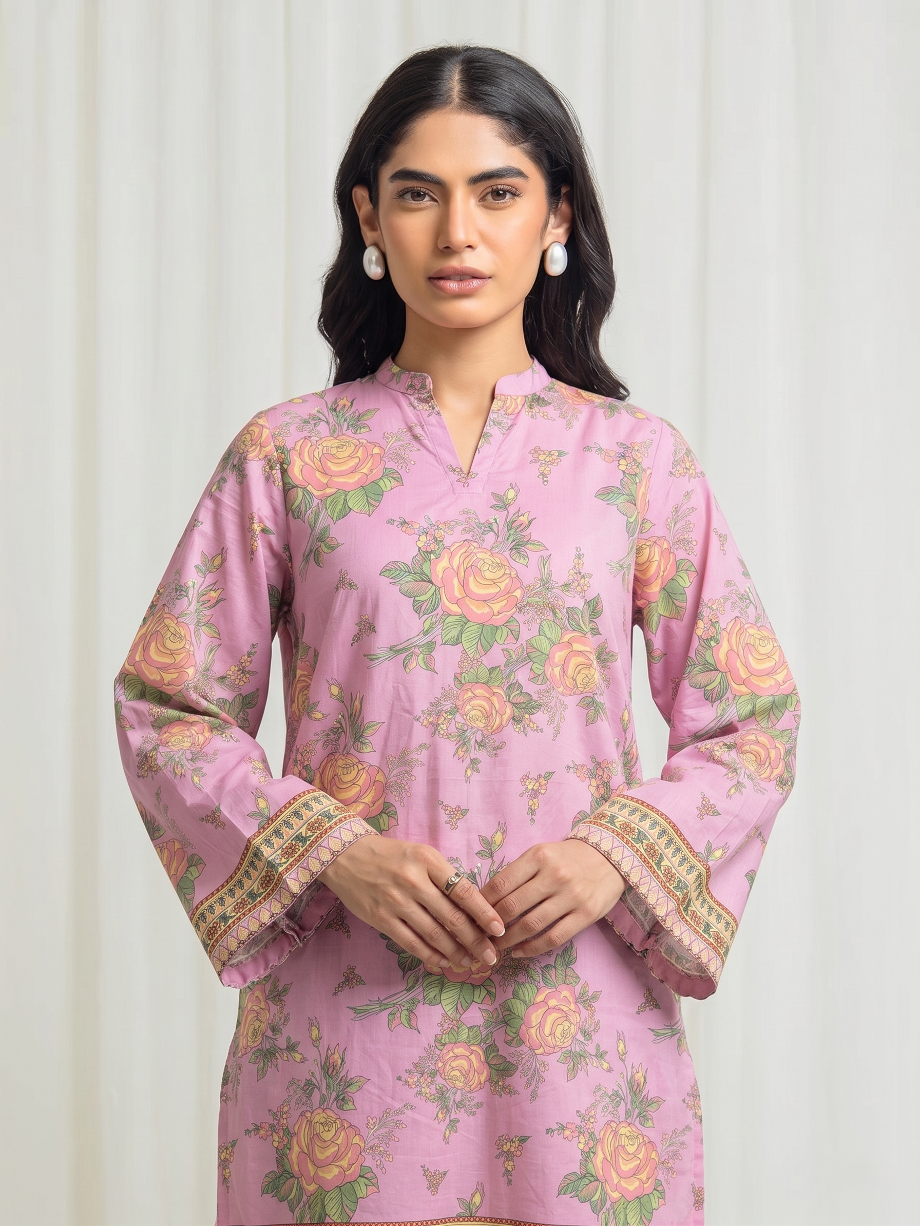 Basic Printed Lawn 3-Pieces Stitched