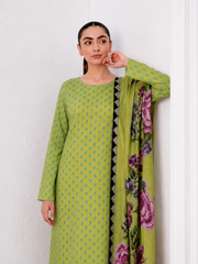 Basic Printed Lawn 3-Pieces Stitched