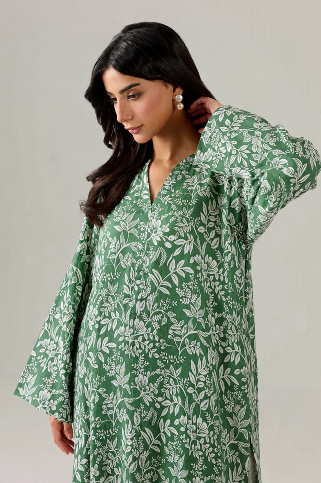 Basic Printed Lawn 3-Pieces Stitched
