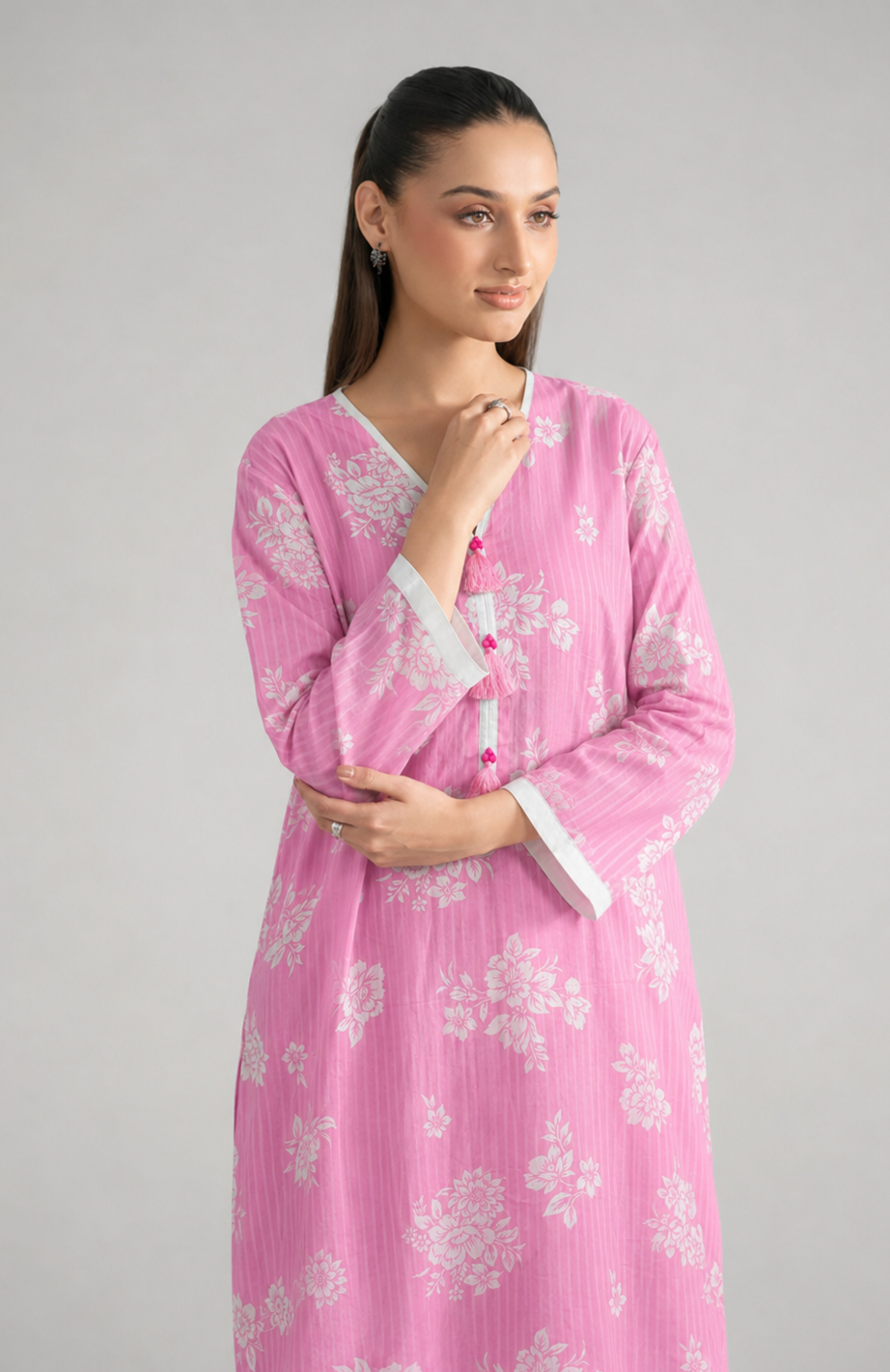Basic Printed Lawn 3-Pieces Stitched