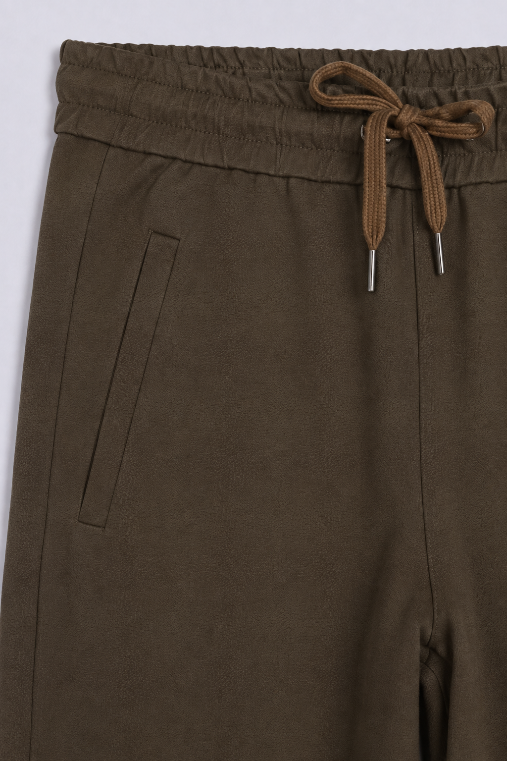 STRAIGHT FIT ZIPPED TROUSERS