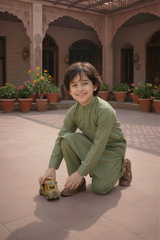 Crystal Star - Boy Green Kameez Shalwar