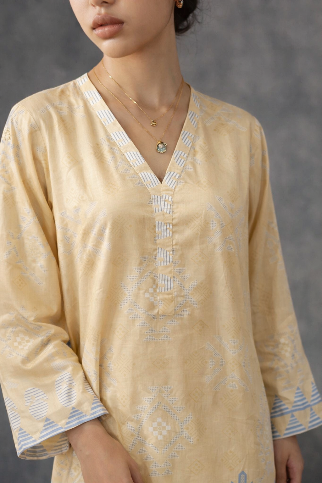 Basic Printed Lawn 3-Pieces Stitched