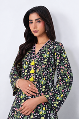 Floral Printed Khaddar 3PC Stitched Suit