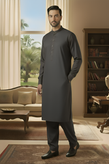 Sunflower- Charcoal Kameez Shalwar