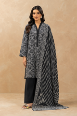 Basic Printed Lawn 3-Pieces Stitched