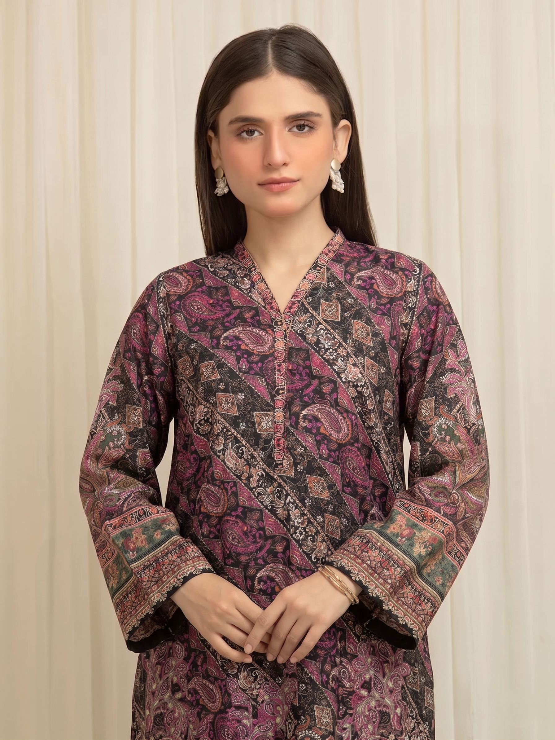 Basic Printed Lawn 3-Pieces Stitched