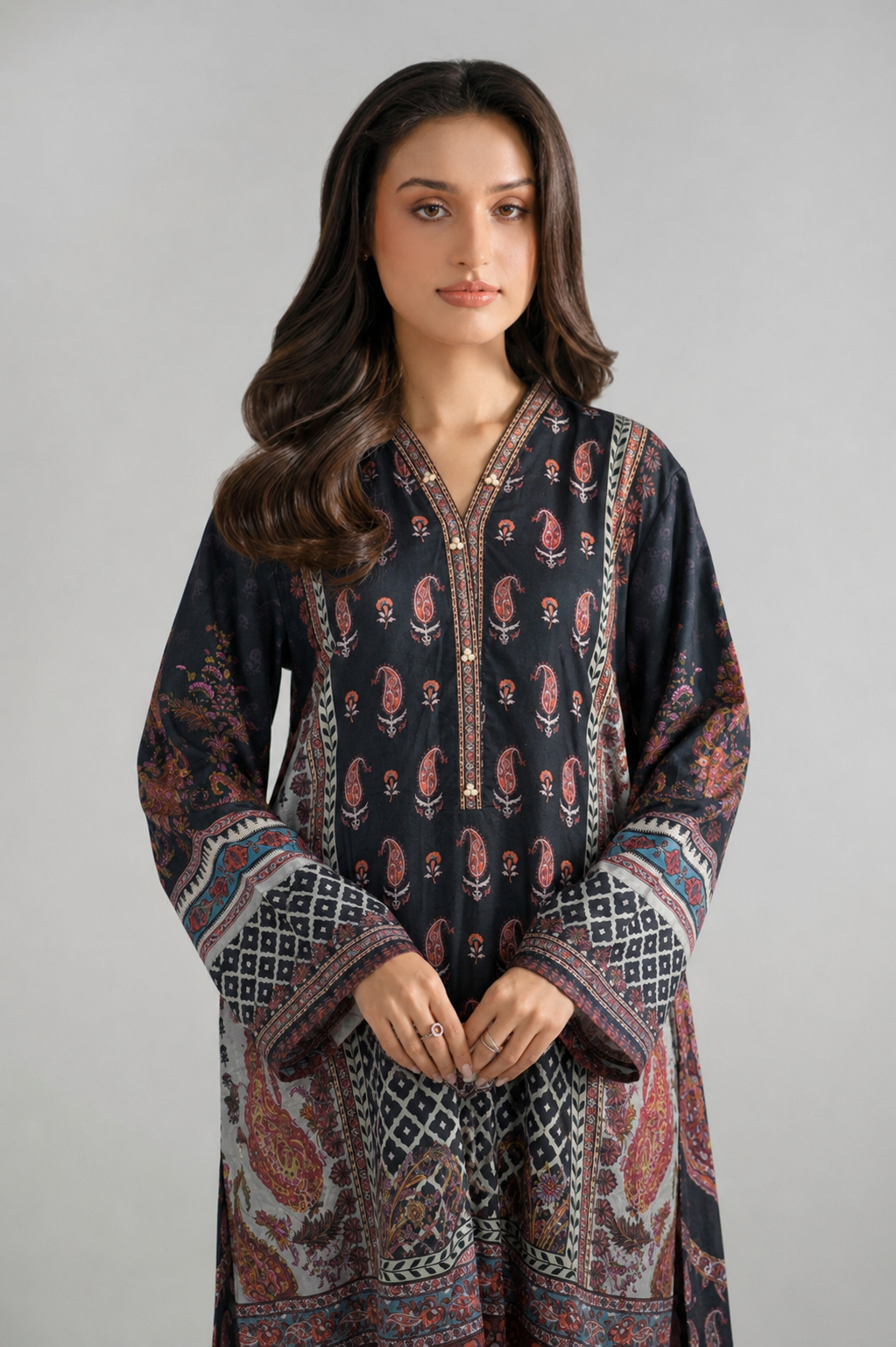 Basic Printed Lawn 3-Pieces Stitched