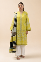 Basic Printed Lawn 3-Pieces Stitched