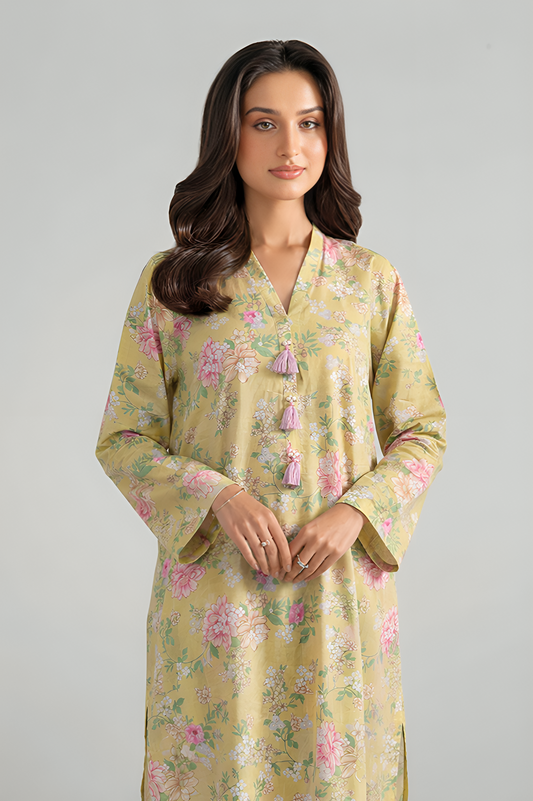 Basic Printed Lawn 3-Pieces Stitched