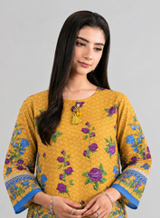 Floral Printed Khaddar 3PC Stitched Suit