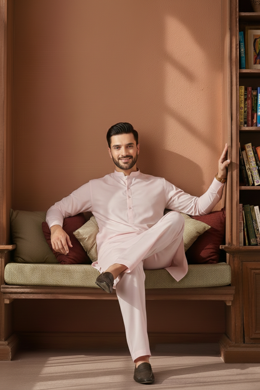 Refersh-Peach Kameez Shalwar