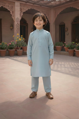 Crystal Star - Boy Sky Blue Kameez Shalwar
