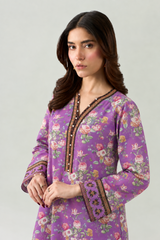 Floral Printed Khaddar 3PC Stitched Suit