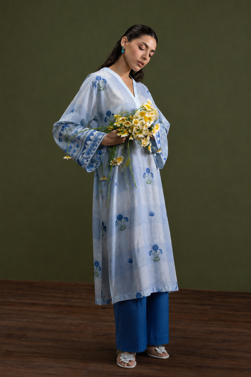Basic Printed Lawn 3-Pieces Stitched