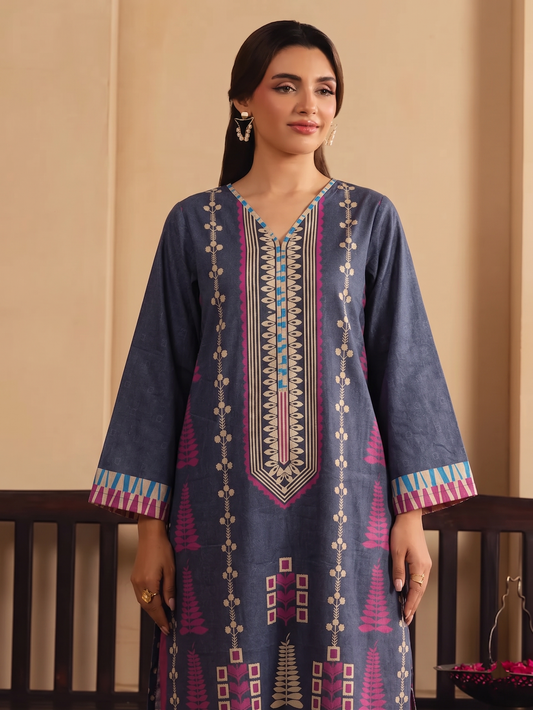 Basic Printed Lawn 3-Pieces Stitched