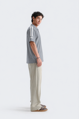 Men’s Performance Stripe T-Shirt - L-Grey