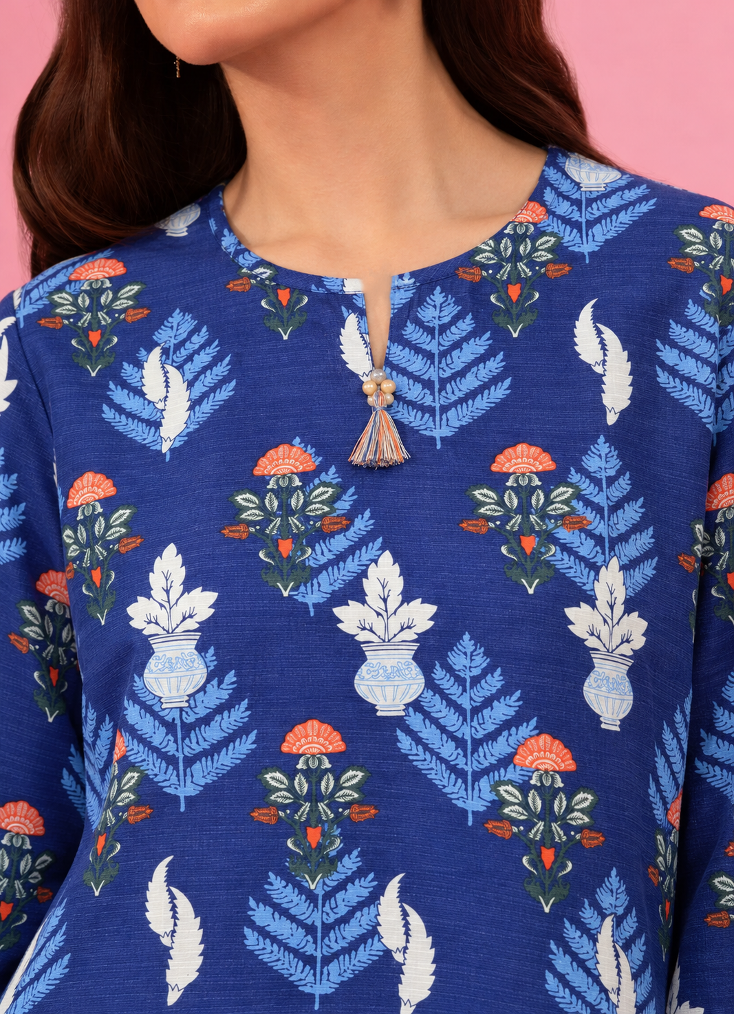 Khaddar Green Printed 3-Piece Stitched Suit