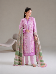 Basic Printed Lawn 3-Pieces Stitched