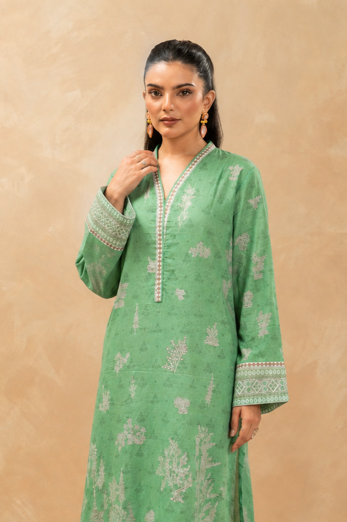 Basic Printed Lawn 3-Pieces Stitched