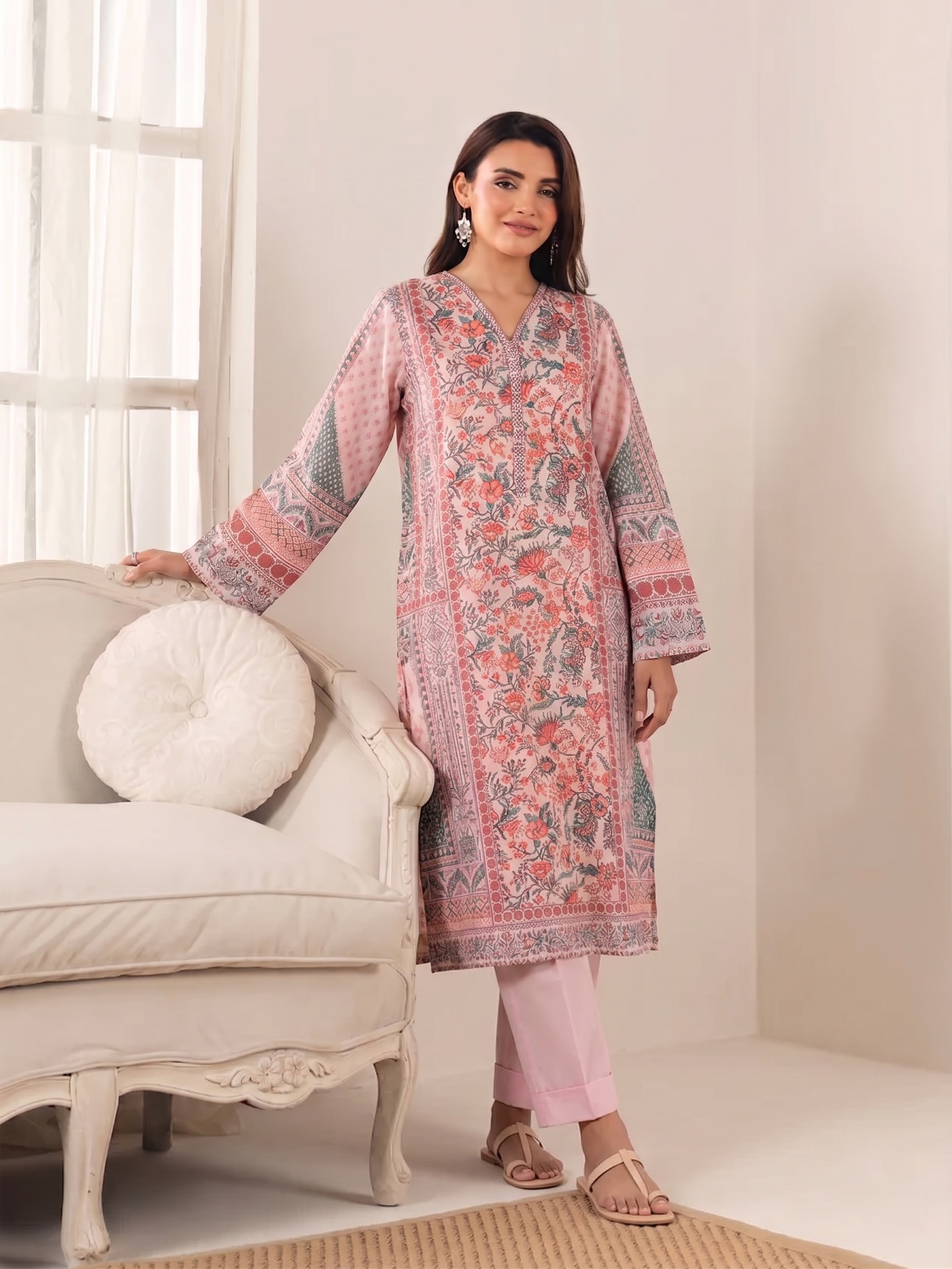 Basic Printed Lawn 3-Pieces Stitched