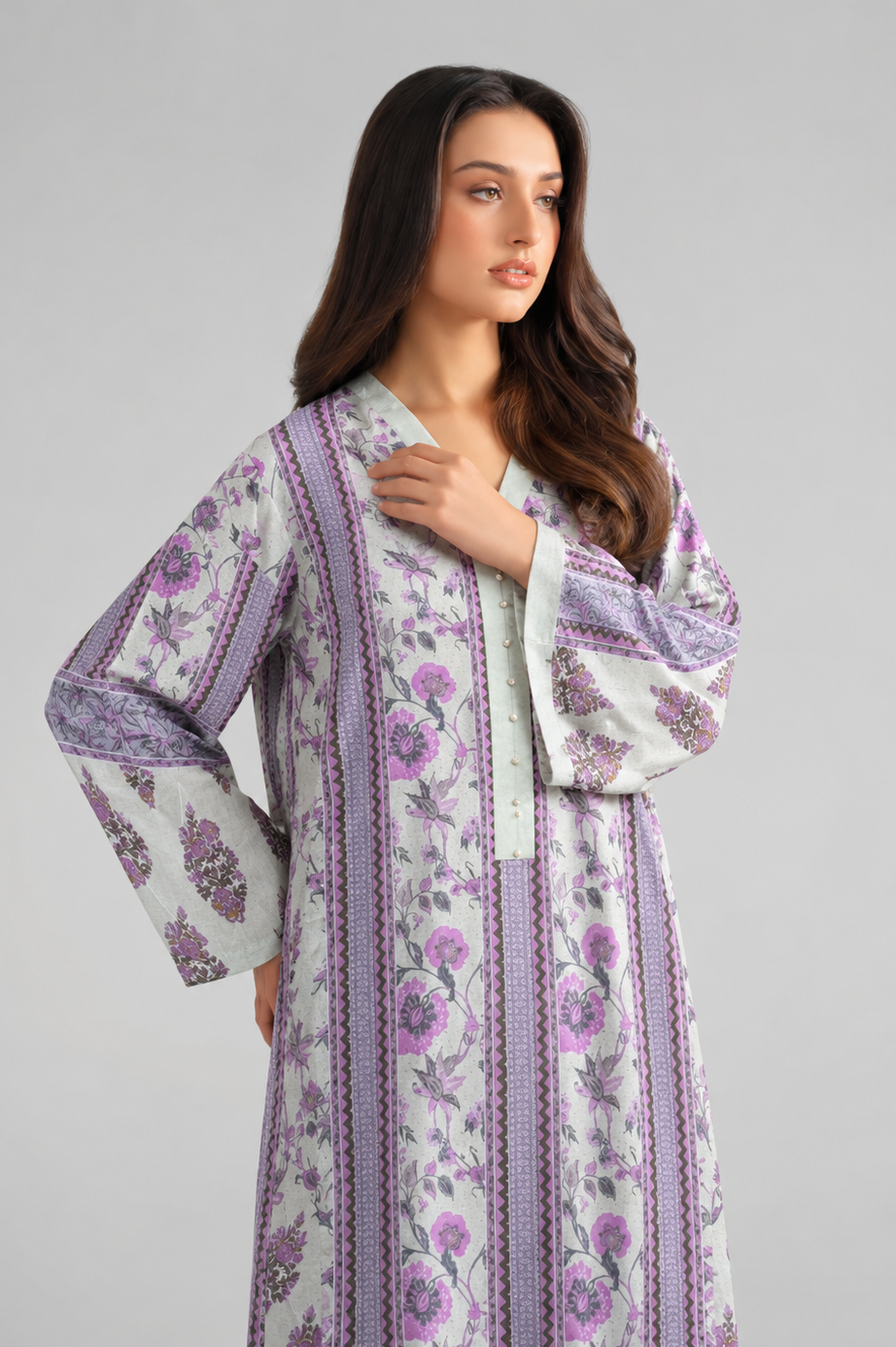 Basic Printed Lawn 3-Pieces Stitched