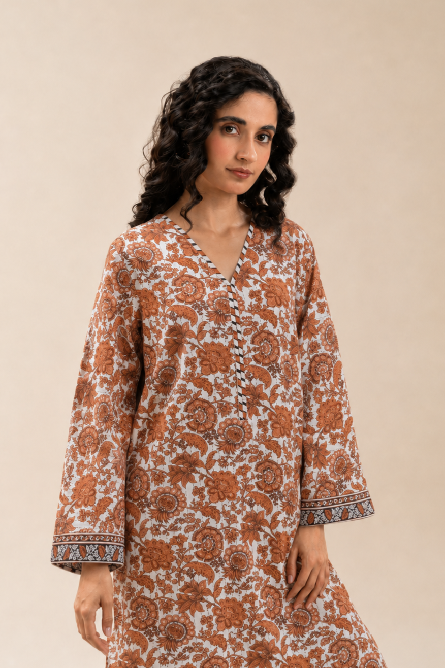 Basic Printed Lawn 3-Pieces Stitched