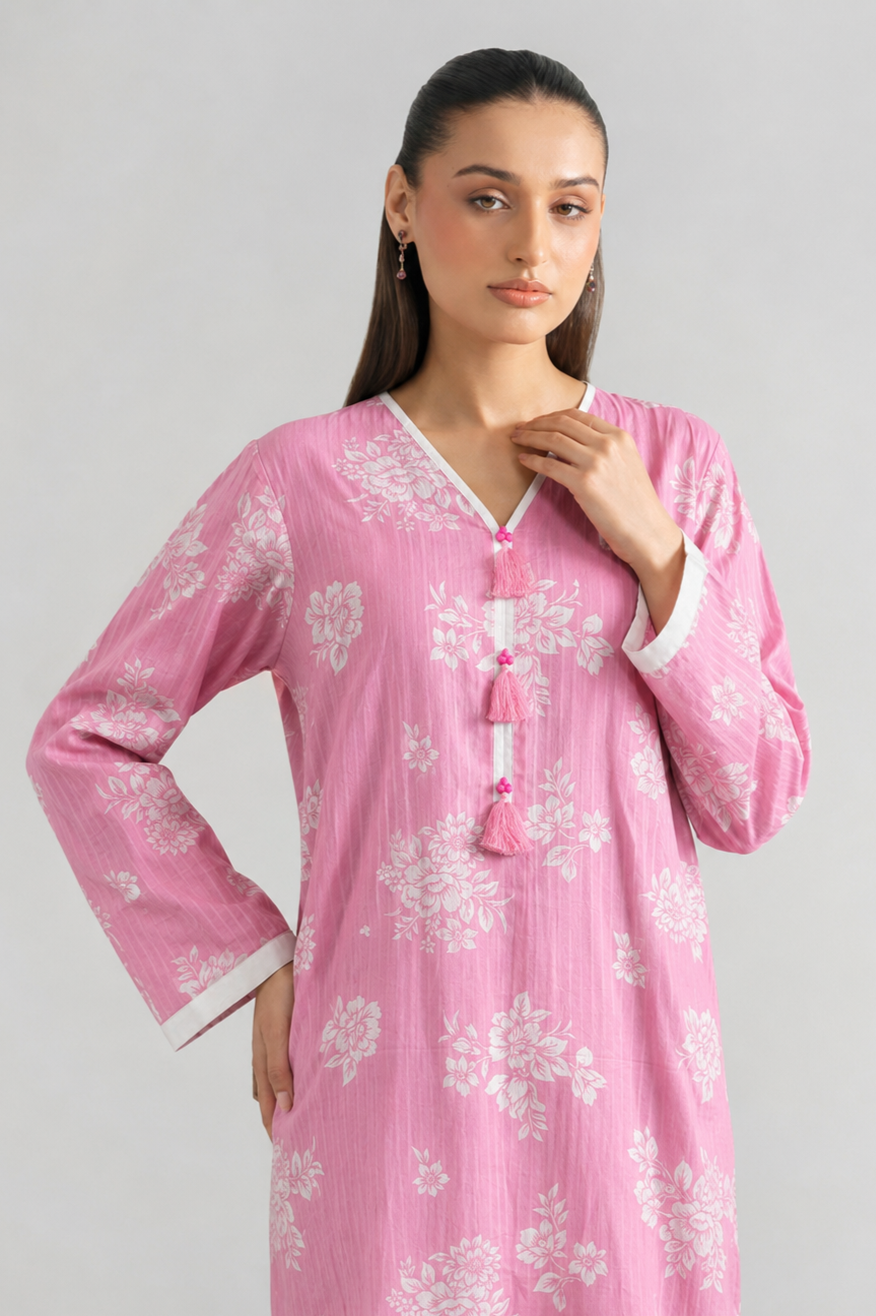 Basic Printed Lawn 3-Pieces Stitched