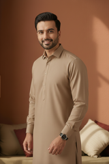 Refersh-Brown Kameez Shalwar