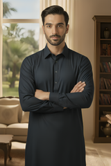 Sunflower-Navy Kameez Shalwar
