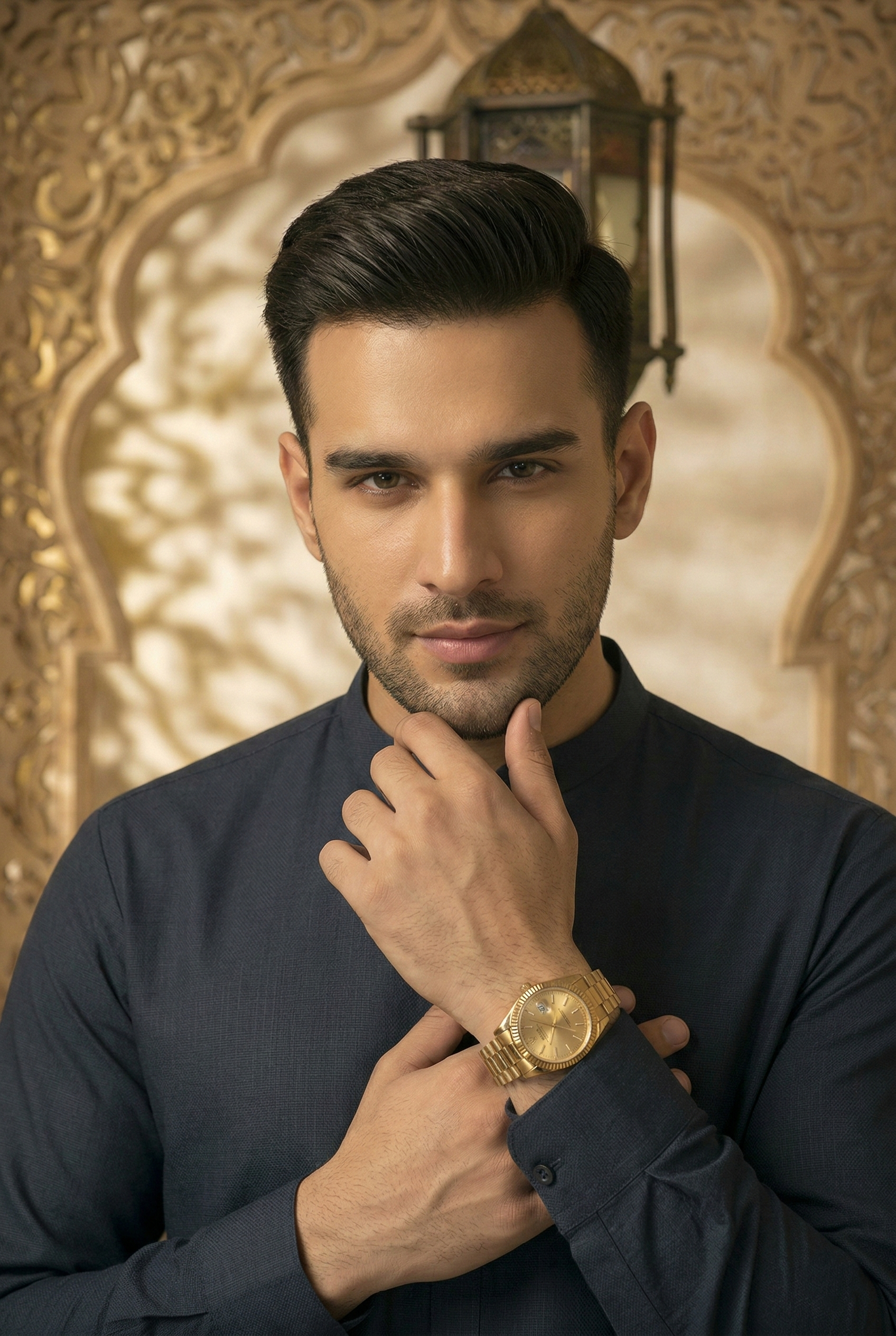 Muskan Plus- Navy Kameez Shalwar