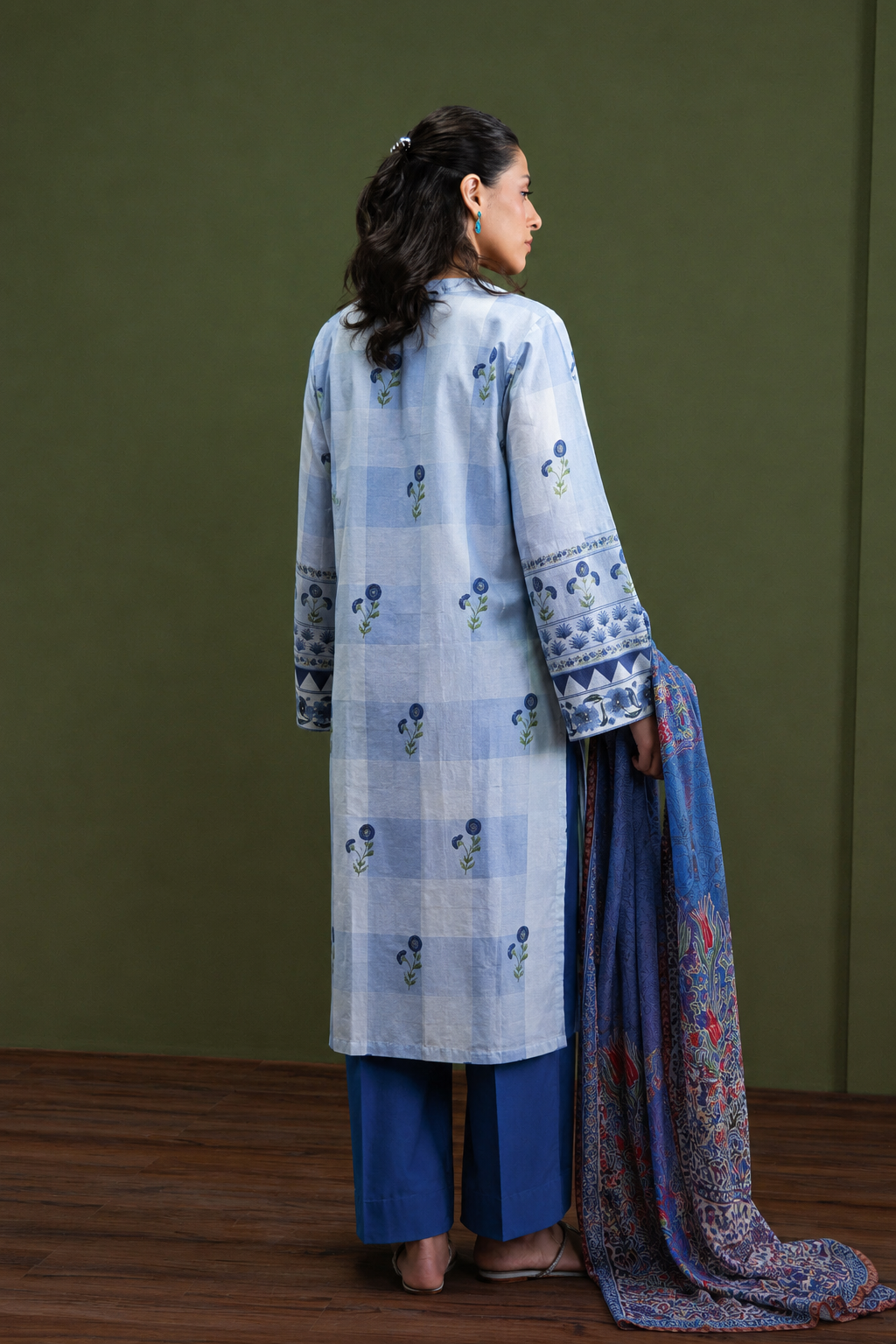 Basic Printed Lawn 3-Pieces Stitched