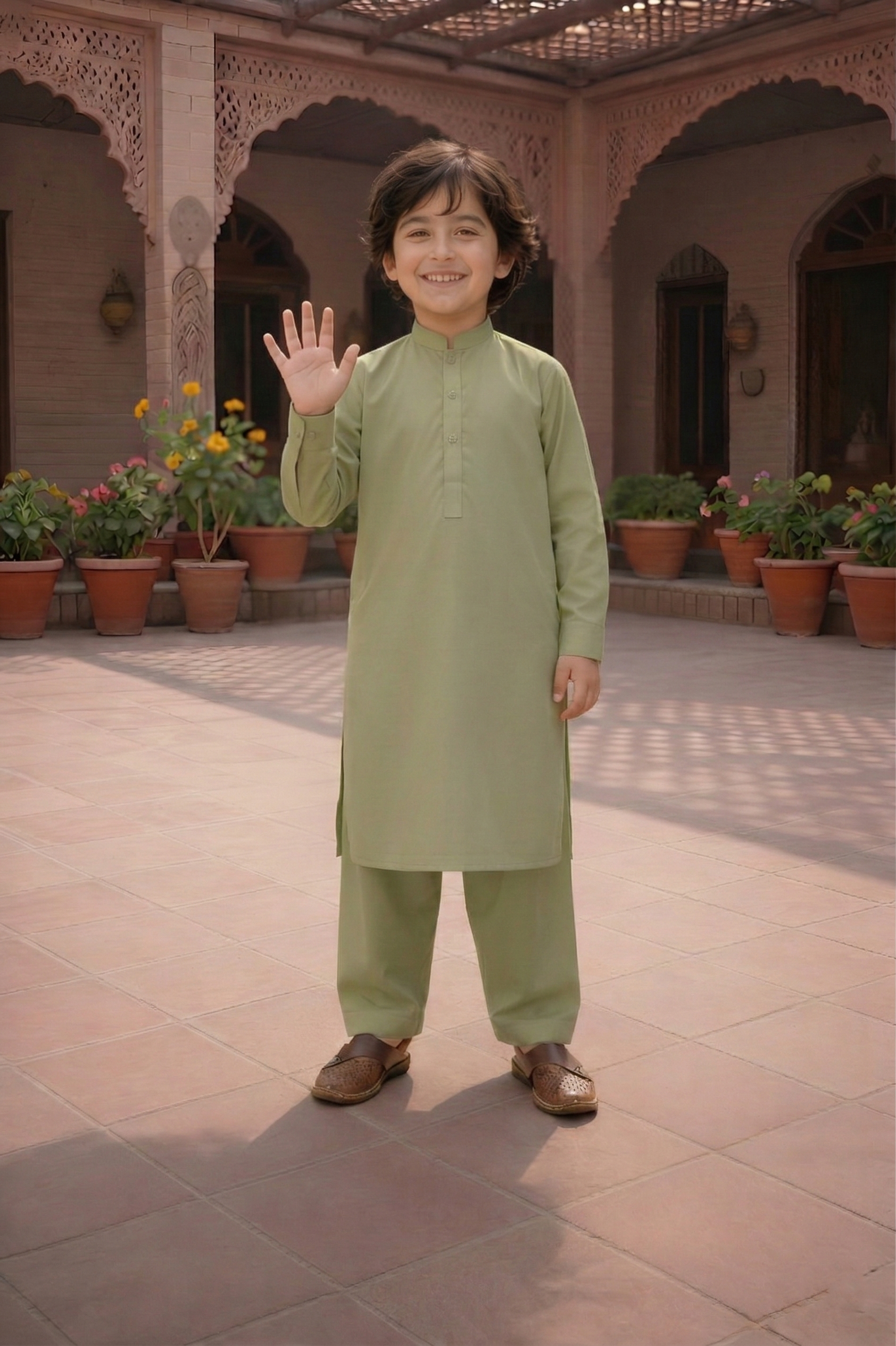 Crystal Star - Boy Light Pista Kameez Shalwar