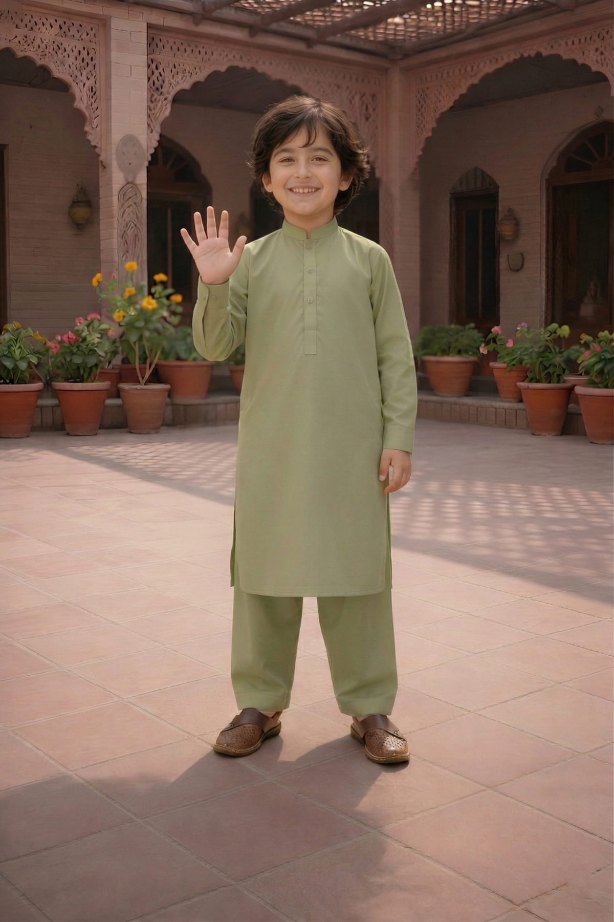 Crystal Star - Boy Light Pista Kameez Shalwar