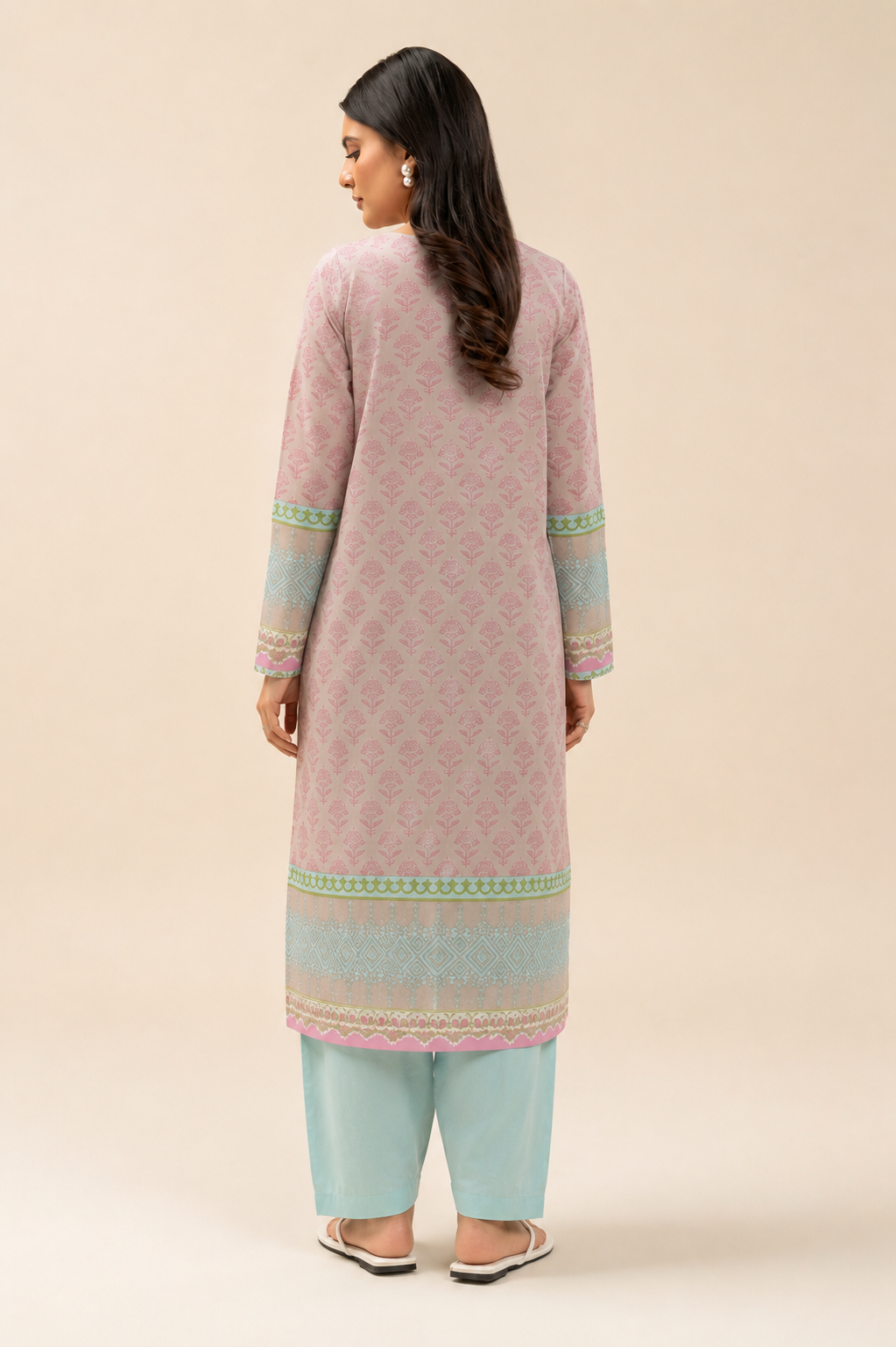 Basic Printed Lawn 3-Pieces Stitched
