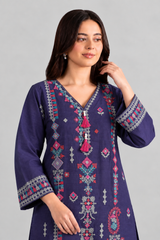 Embroidered Khaddar 3PC Stitched Suit