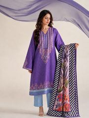 Basic Printed Lawn 3-Pieces Stitched