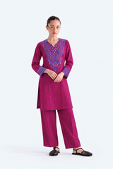 Embroidered Khaddar 2PC Stitched Suit