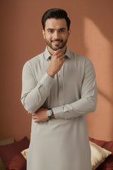Refersh-Ash Grey Kameez Shalwar